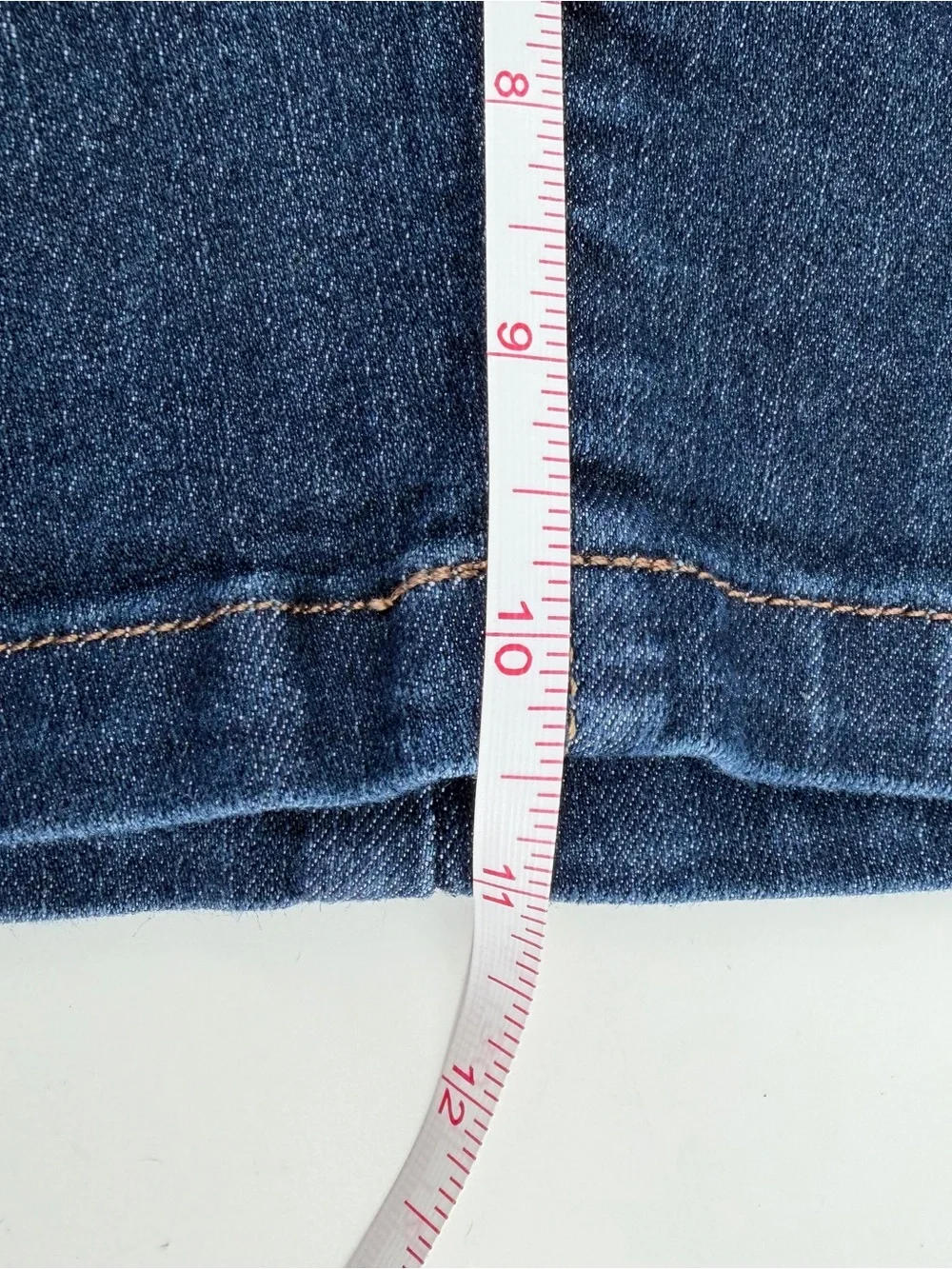 Riders by Lee Size 18M Mid Rise Bermuda Stretch Denim Jean Shorts Blue